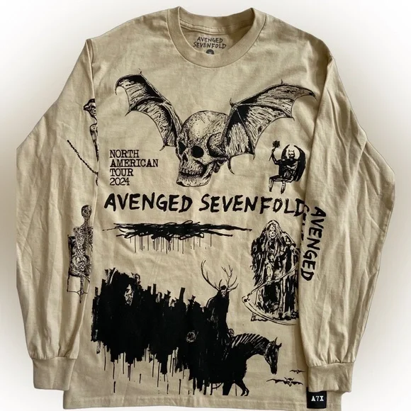 Avenged Sevenfold x Wes Lang Shirts Avenged Sevenfold Wes Lang